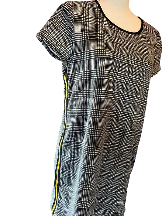 🌫️ Robe grise droite Tissaia – Taille 42 – manches courtes