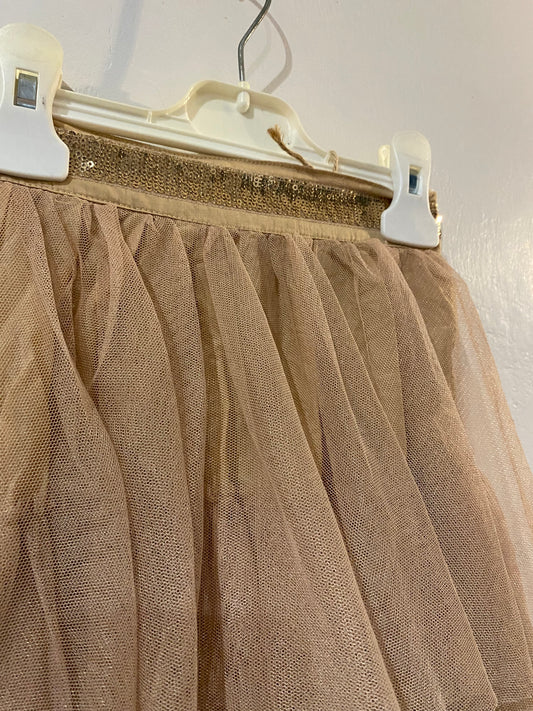 jupe effet tulle dorée – 4 ans – vertbaudet