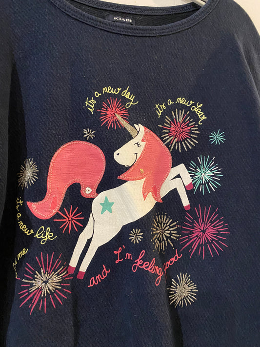 Haut de pyjama marine licorne – Kiabi – 4 ans 🦄💙