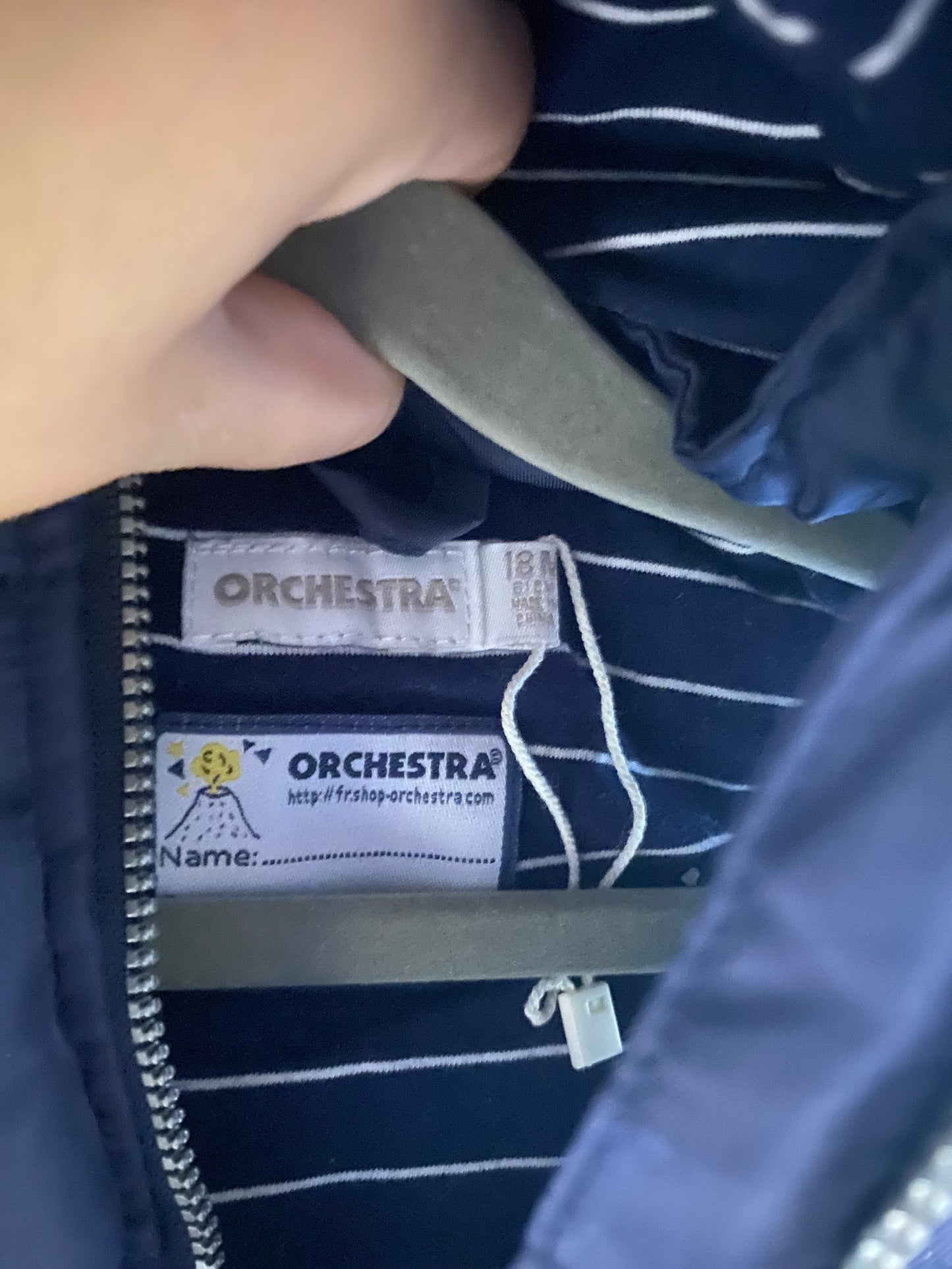 ❄️ Doudoune marine – Orchestra – 18 mois