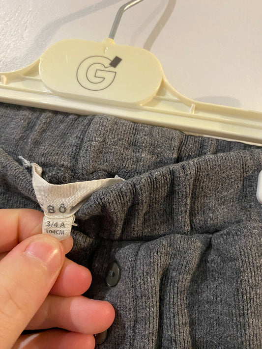 Pantalon large gris chiné – Lebôme – 2/3 ans