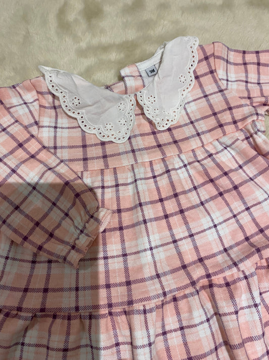 Robe à carreaux 3 mois