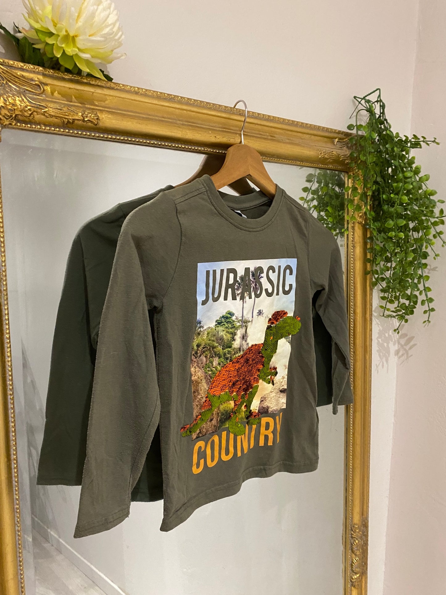 T shirt kaki 6ans