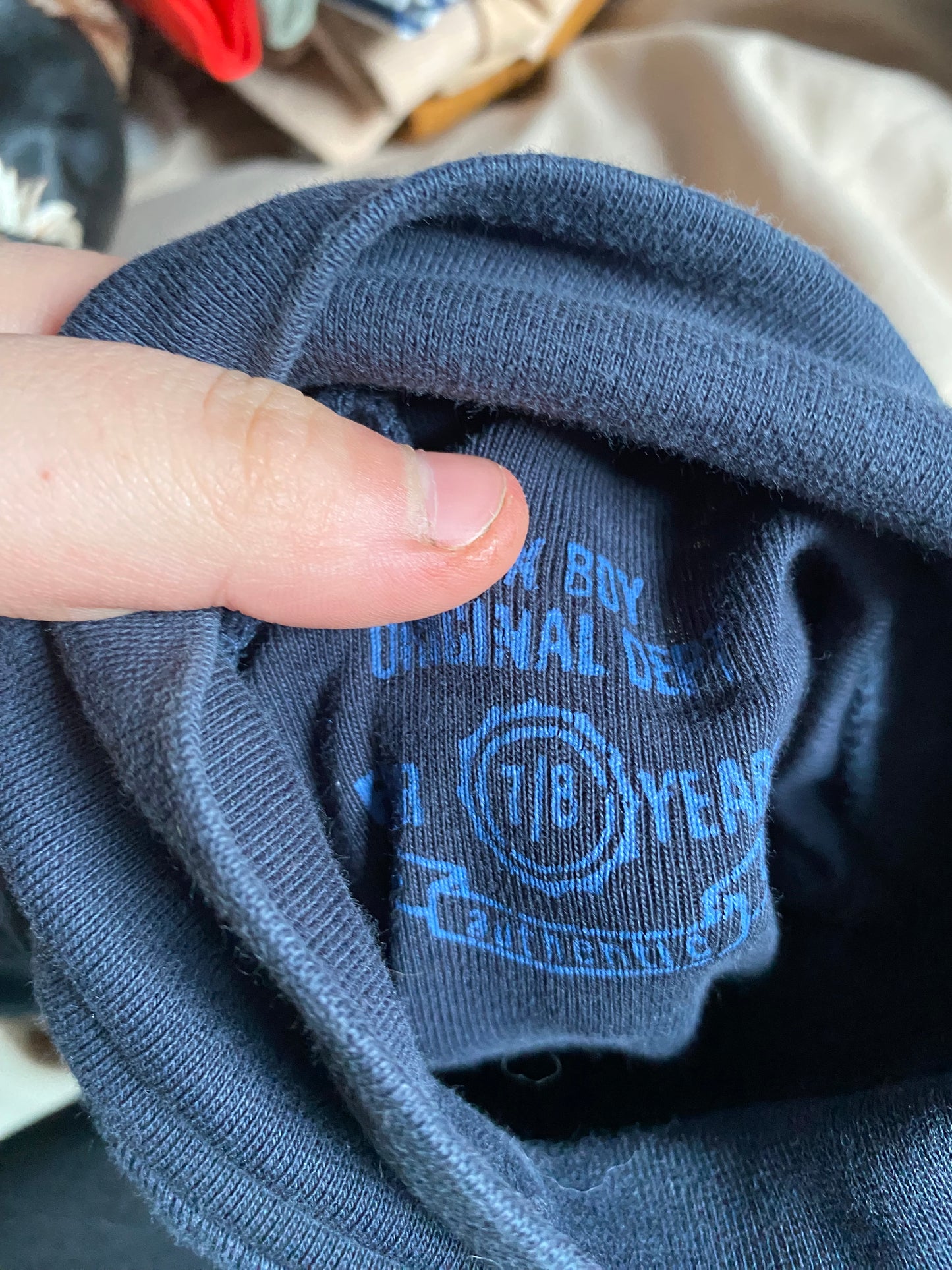 Sous-pull col roulé bleu marine Kiabi - 7/8 ans