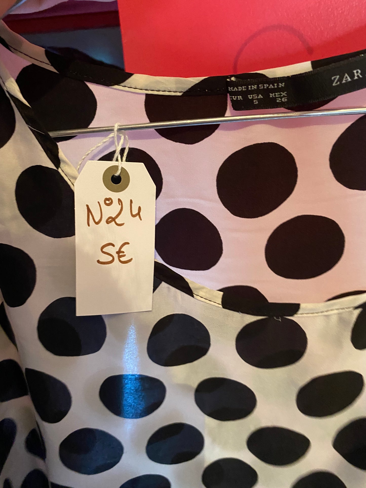 Blouse à pois Zara – Taille M