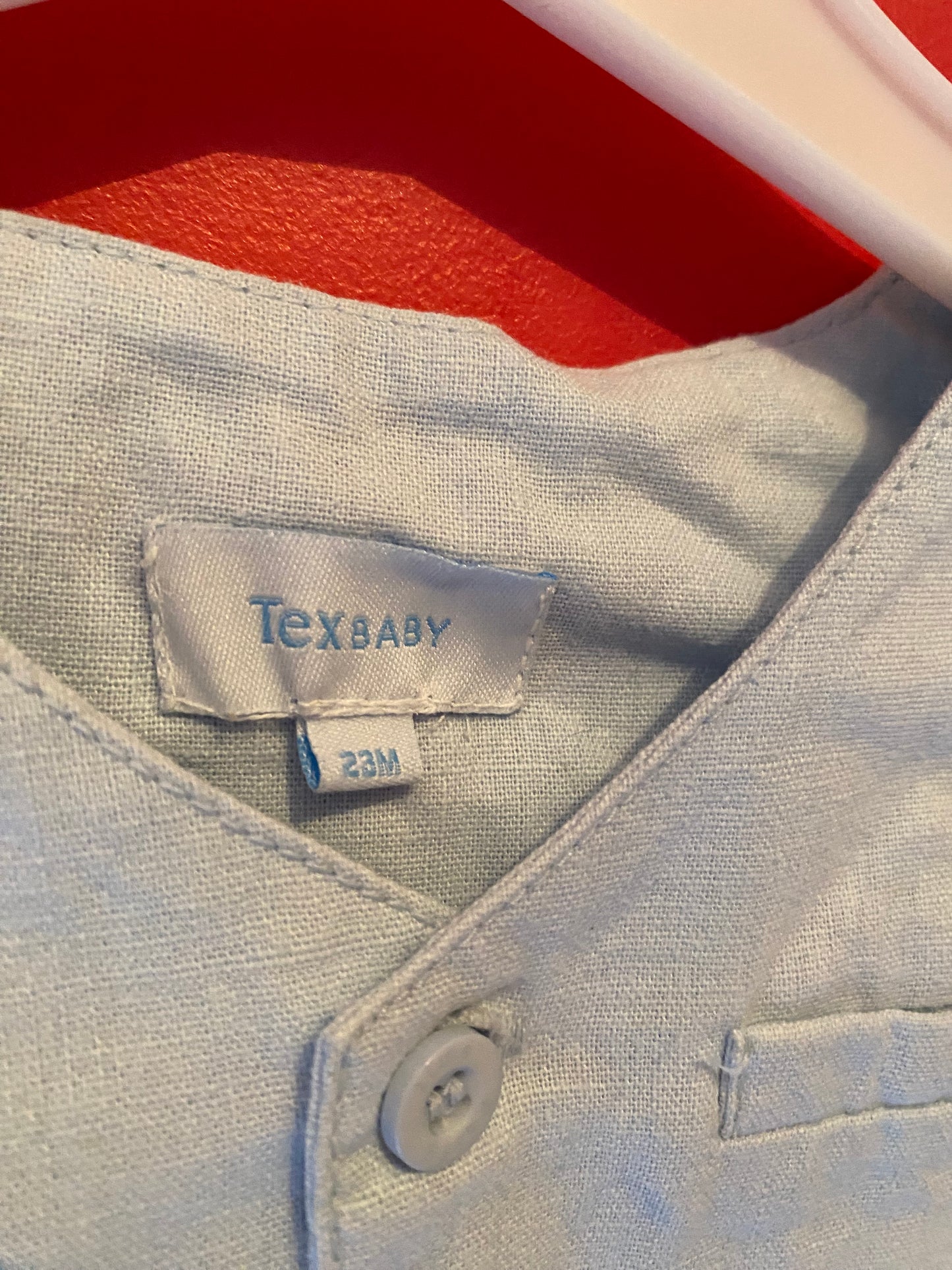 Gilet de Cérémonie Bébé Garçon Tex baby – Bleu Clair – 23 Mois