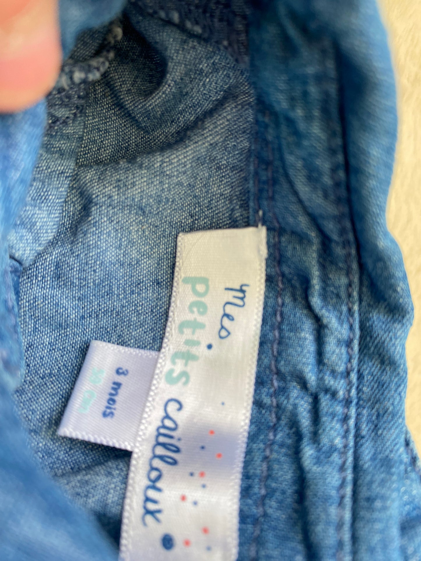 Chemise en jeans 3 mois