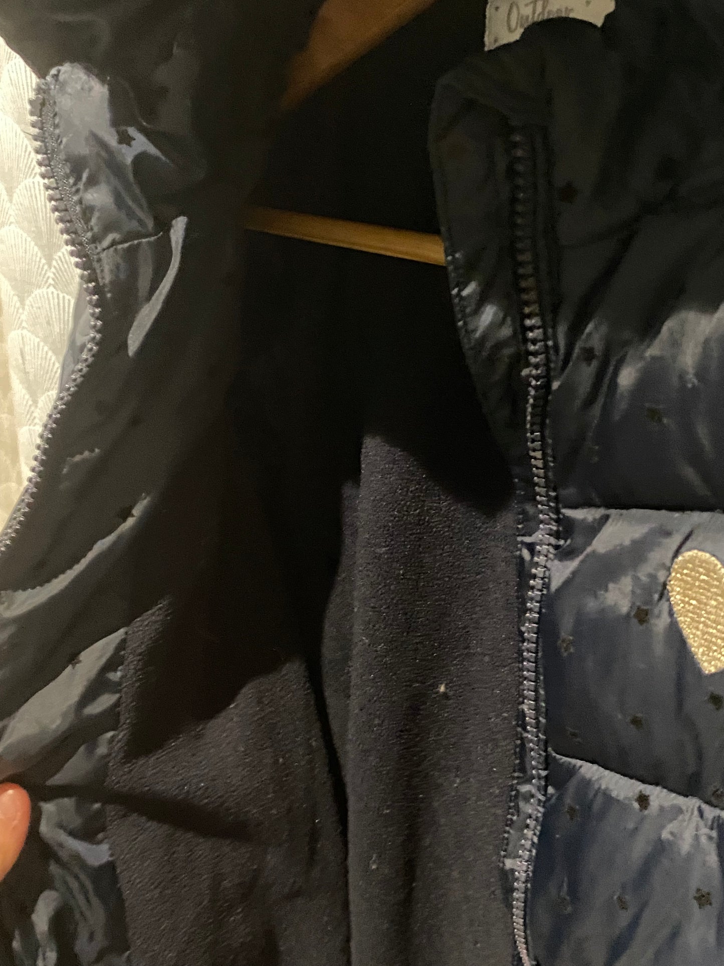 ❄️ Doudoune longue marine à capuche – Vertbaudet – 7 ans