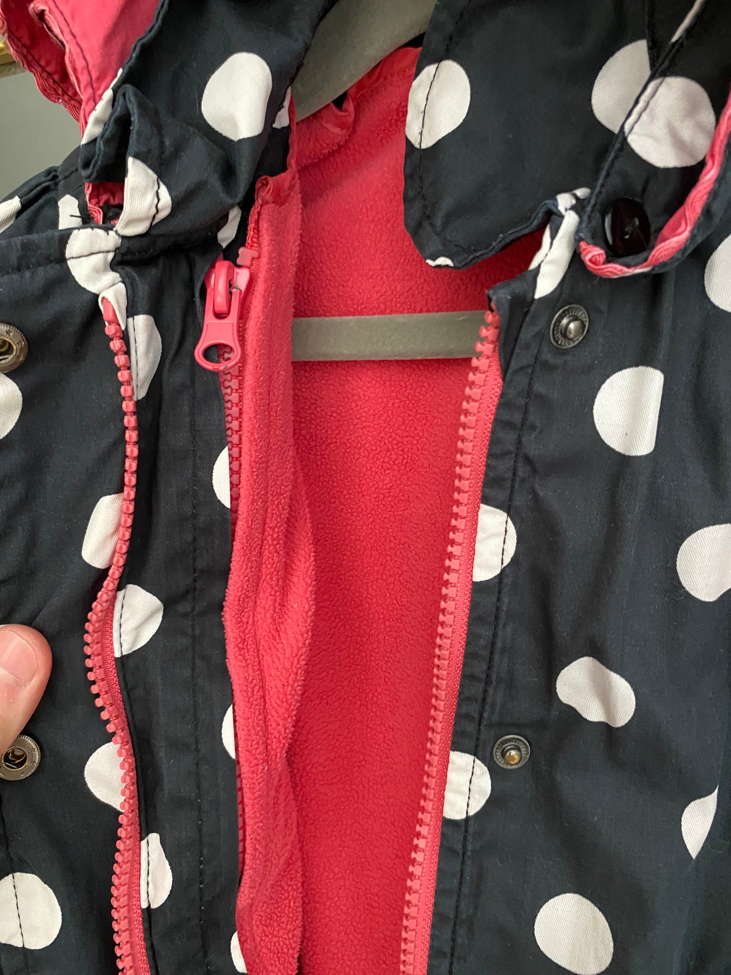 Veste à pois 4ans
