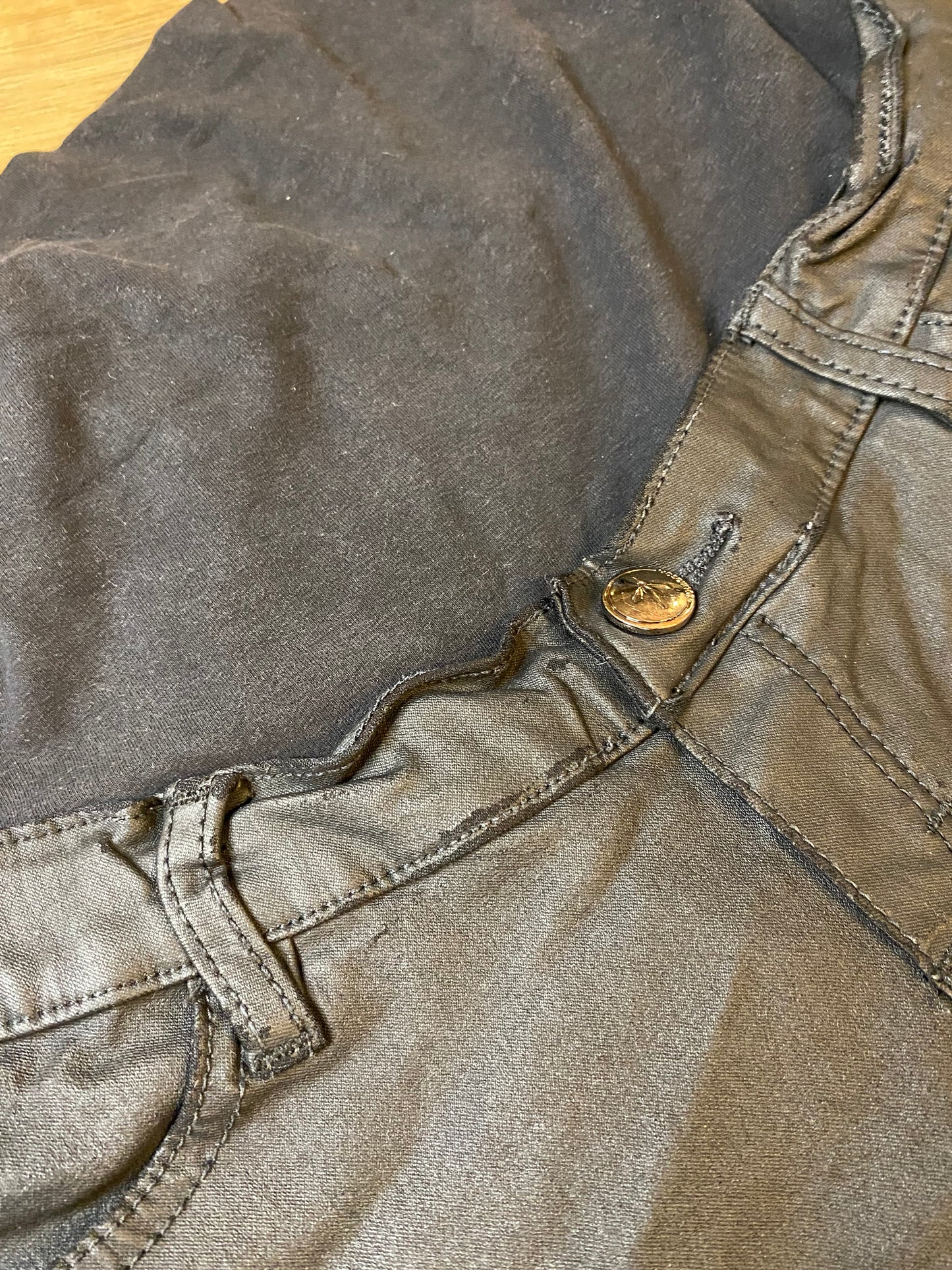 Jeans enduit 38