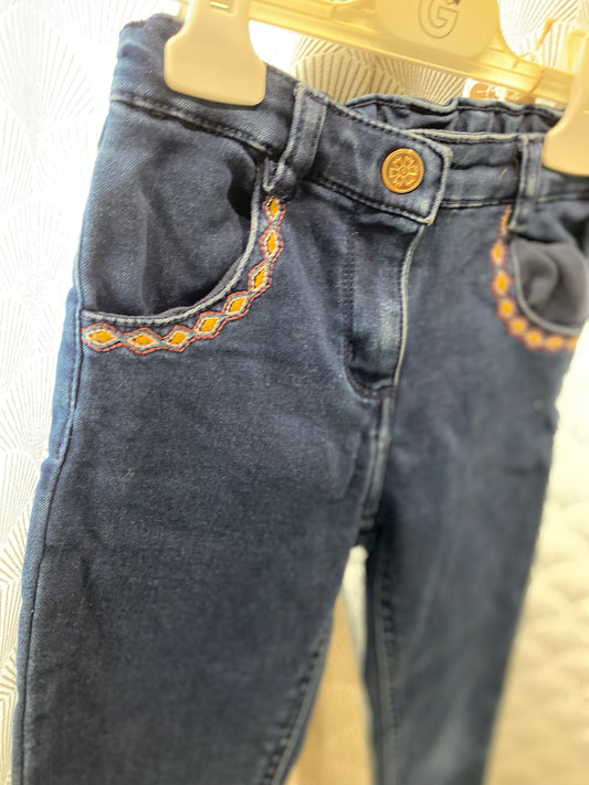 Jean brut slim à motifs sur les poches – 7 ans – Sergent Major