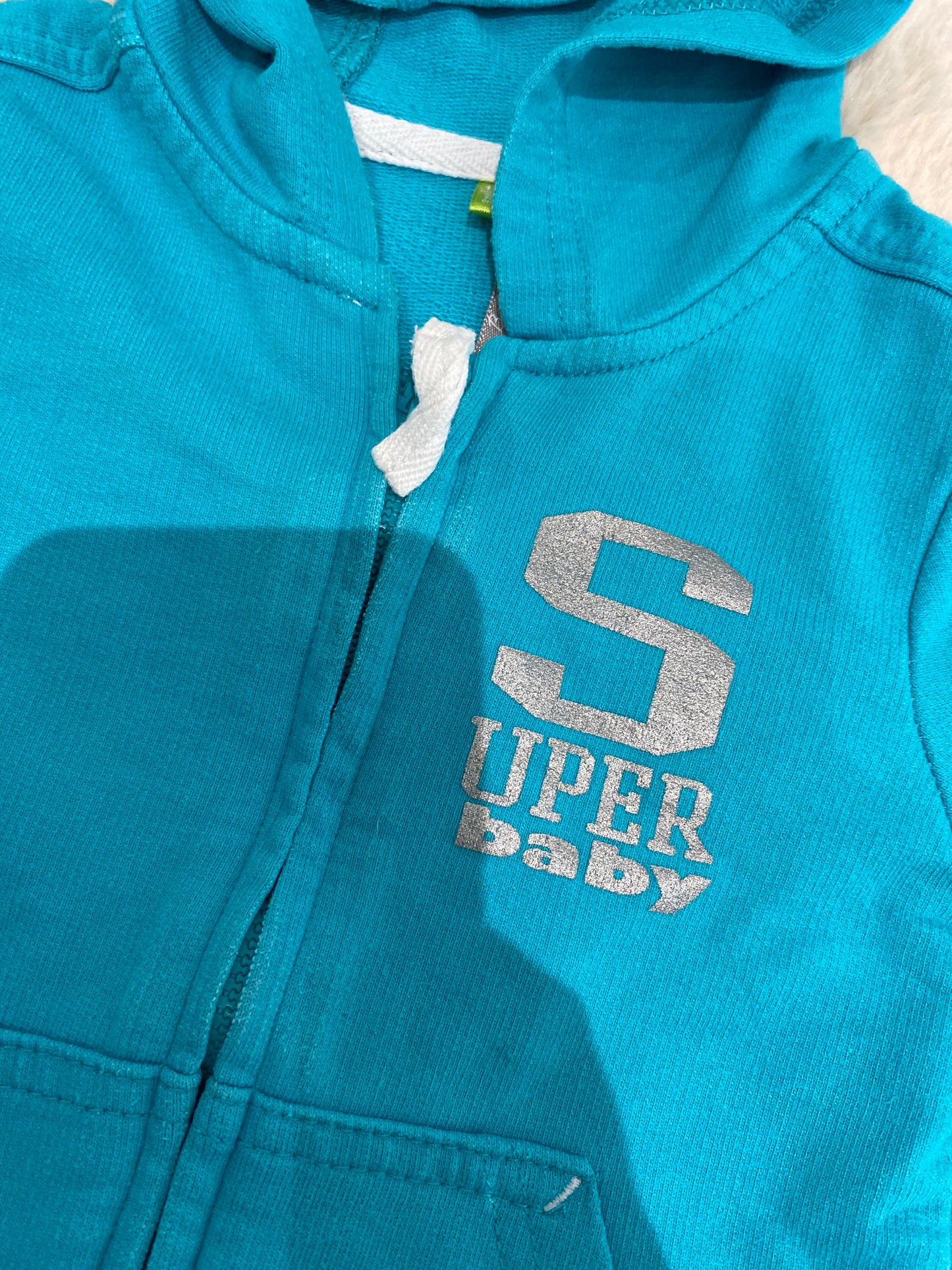 Sweat turquoise 12 mois