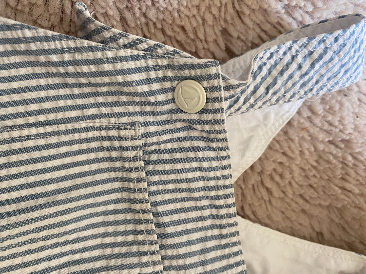 💙 Salopette bleu rayé – Petit Bateau – 36 mois