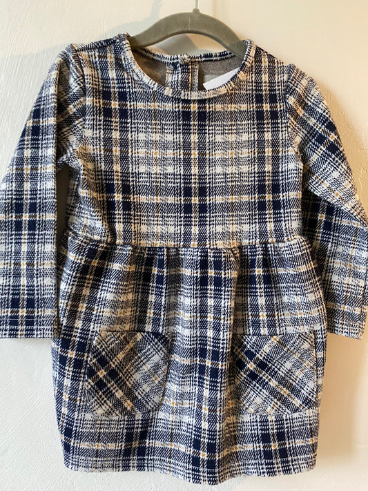 Robe bébé à carreaux style British School – 18/24 mois – Primark