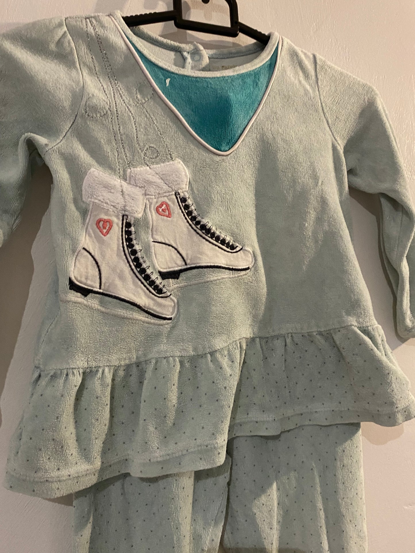 Pyjama 2 pièces enfant bleu ciel & blanc – 4 ans – Du Pareil au Même