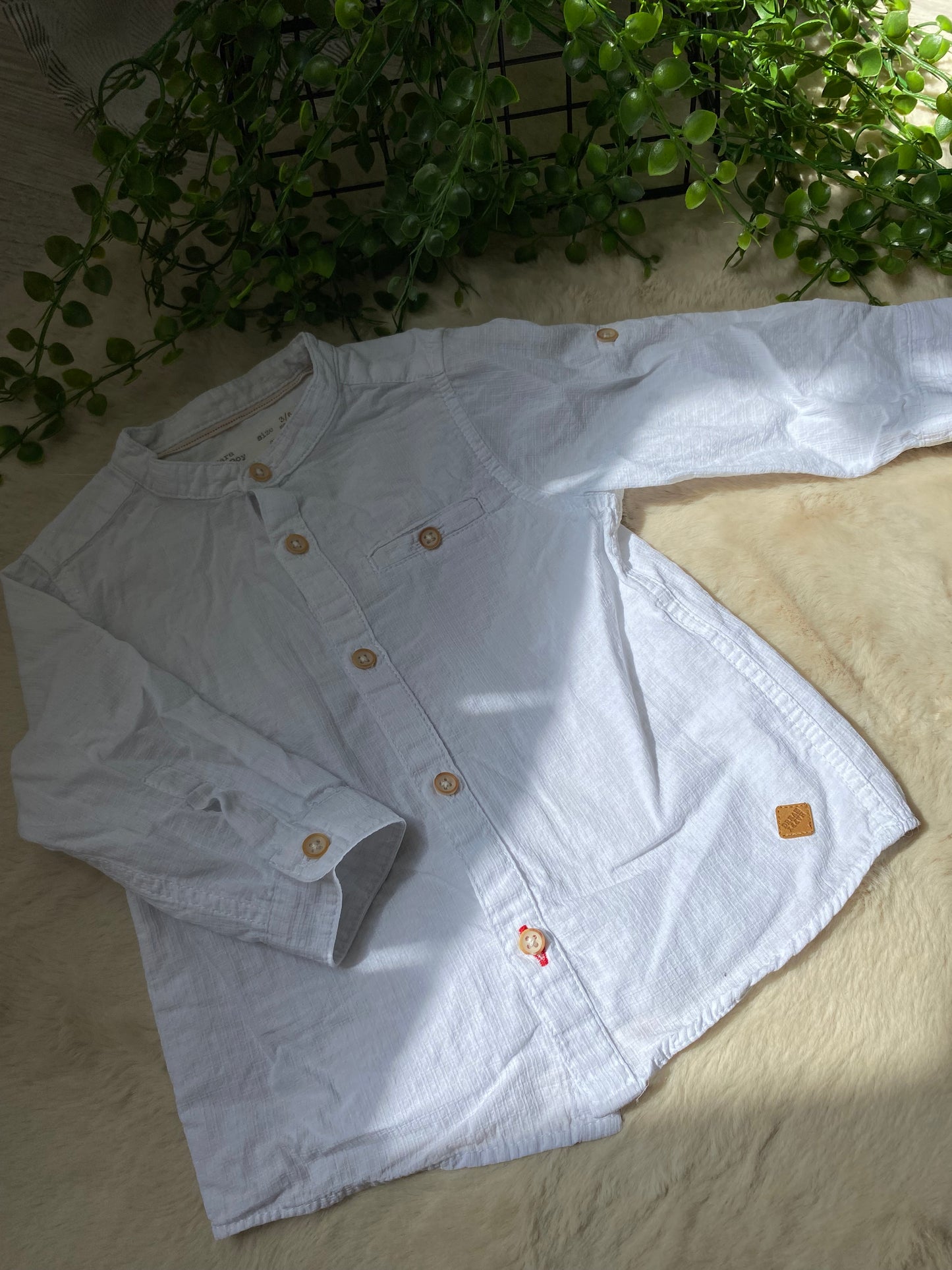 Chemise blanche 3 M / 6 M