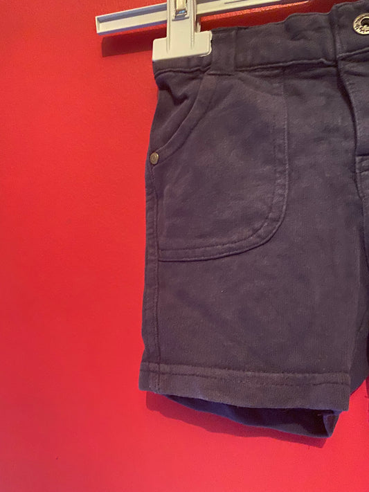 Short bleu marine effet jogging – Tape à l’œil – 18 mois