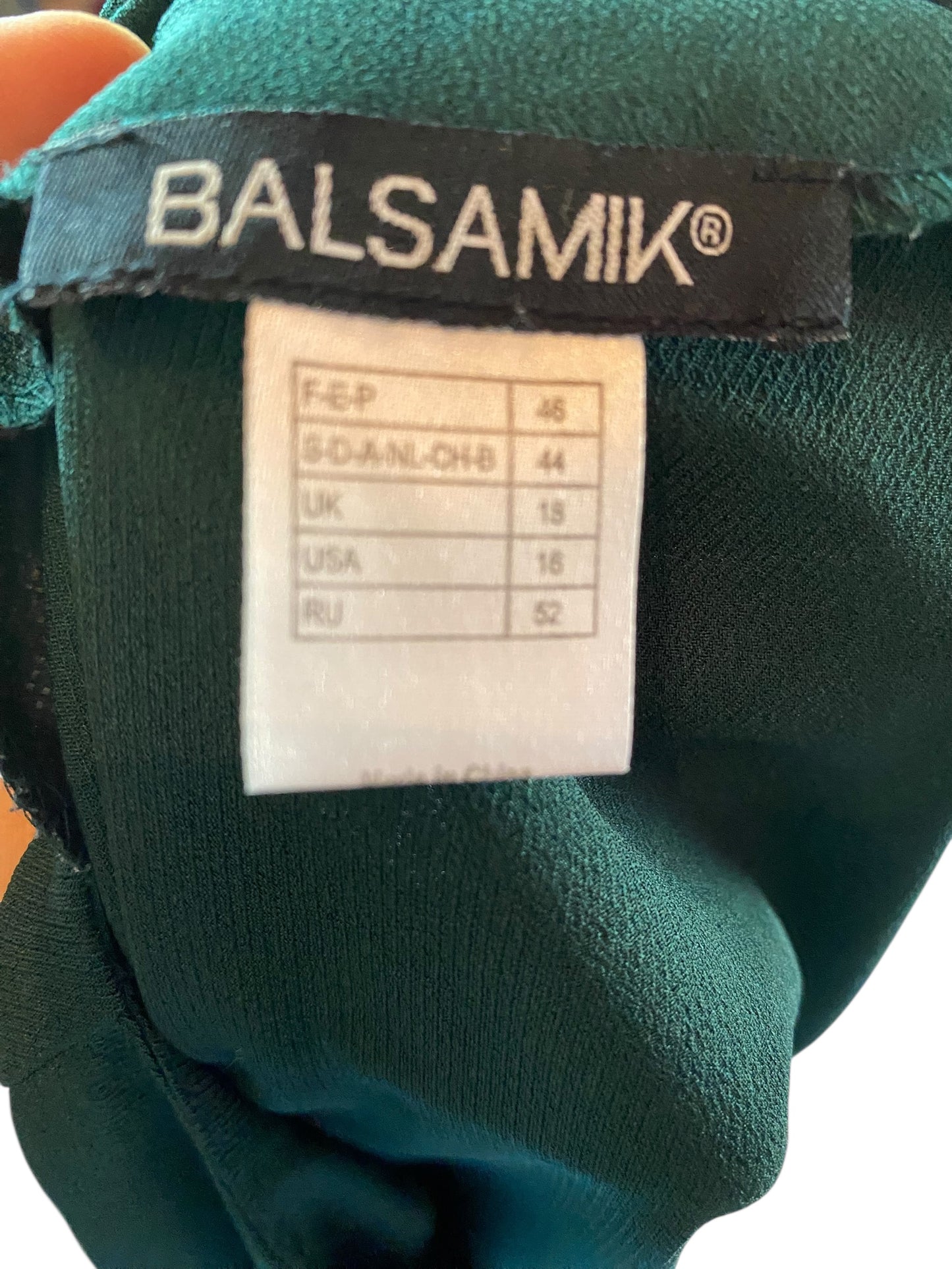 💚 Blouse vert foncé Balsamik – Taille 46 – fluide & élégante