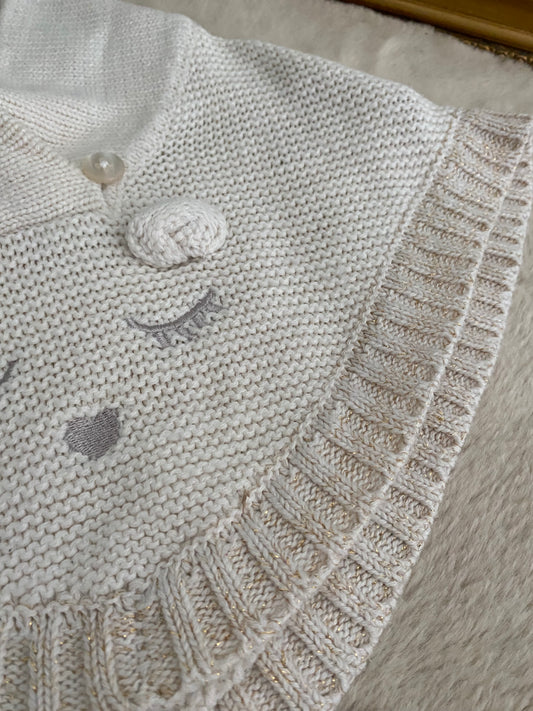 Poncho beige tout doux Kiabi – 6 mois