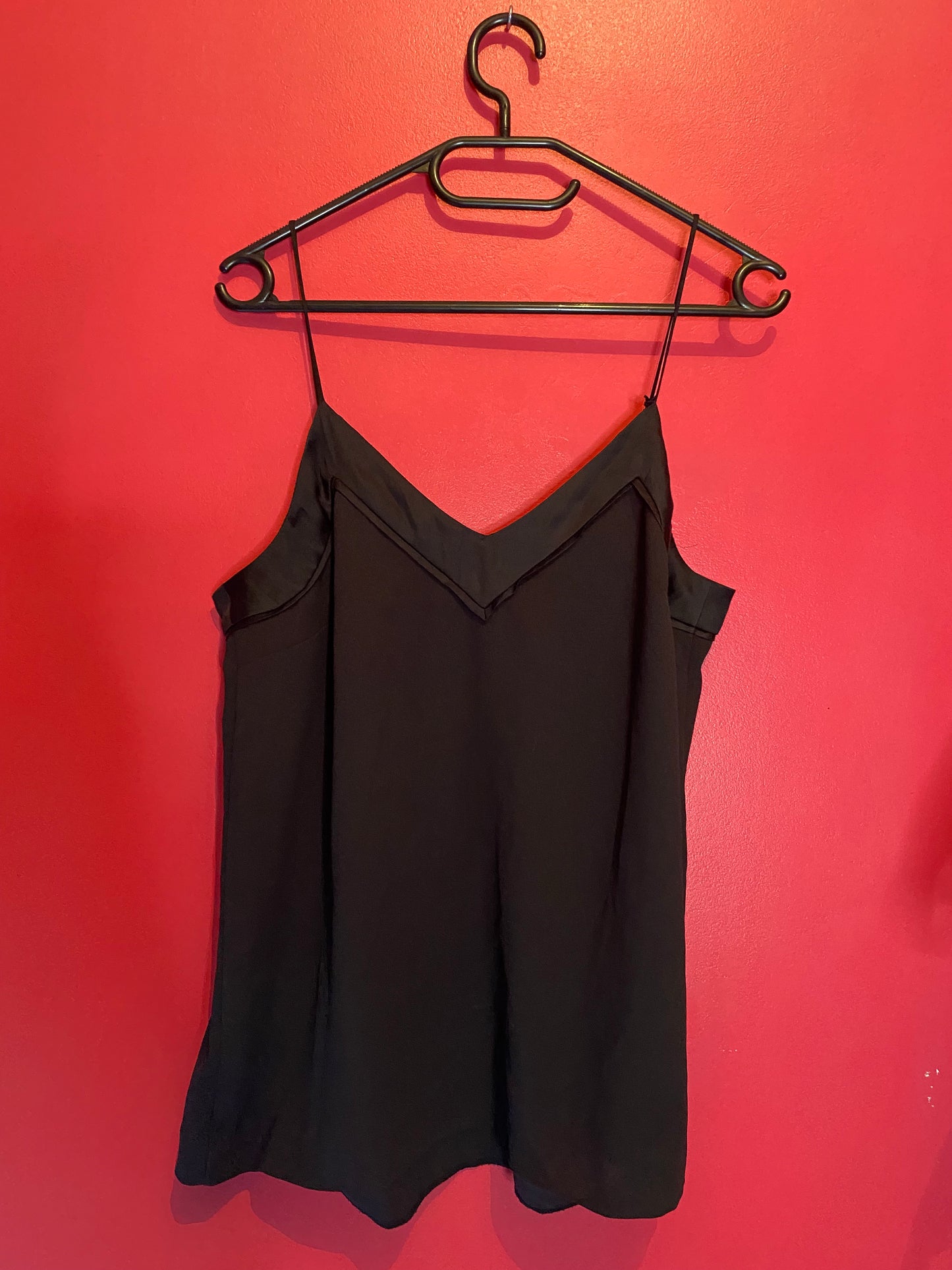 Débardeur noir effet satiné – H&M – Taille 38