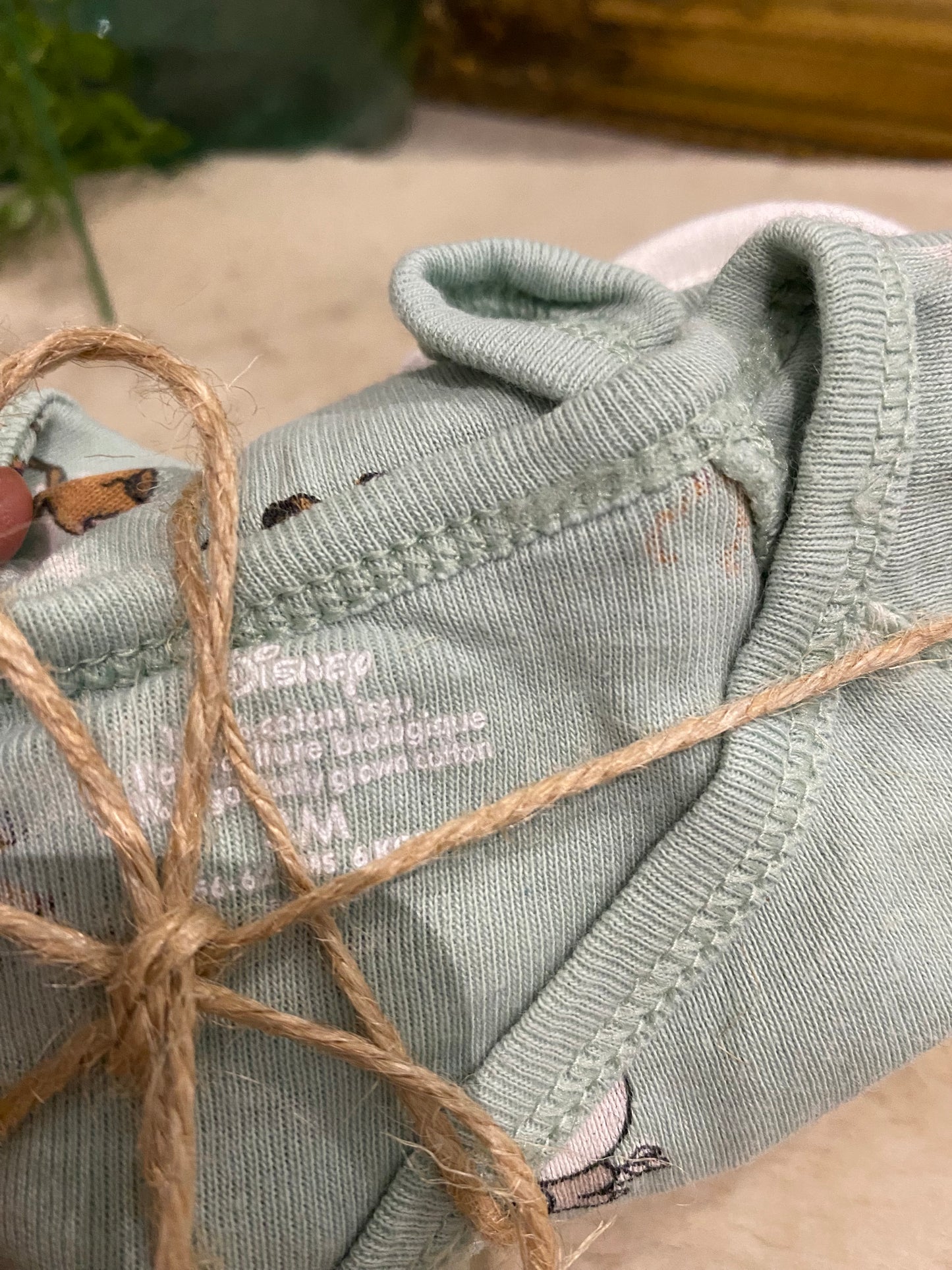 Lot de 2 bodies bébé jungle & lion – Manches longues – 1/3 mois