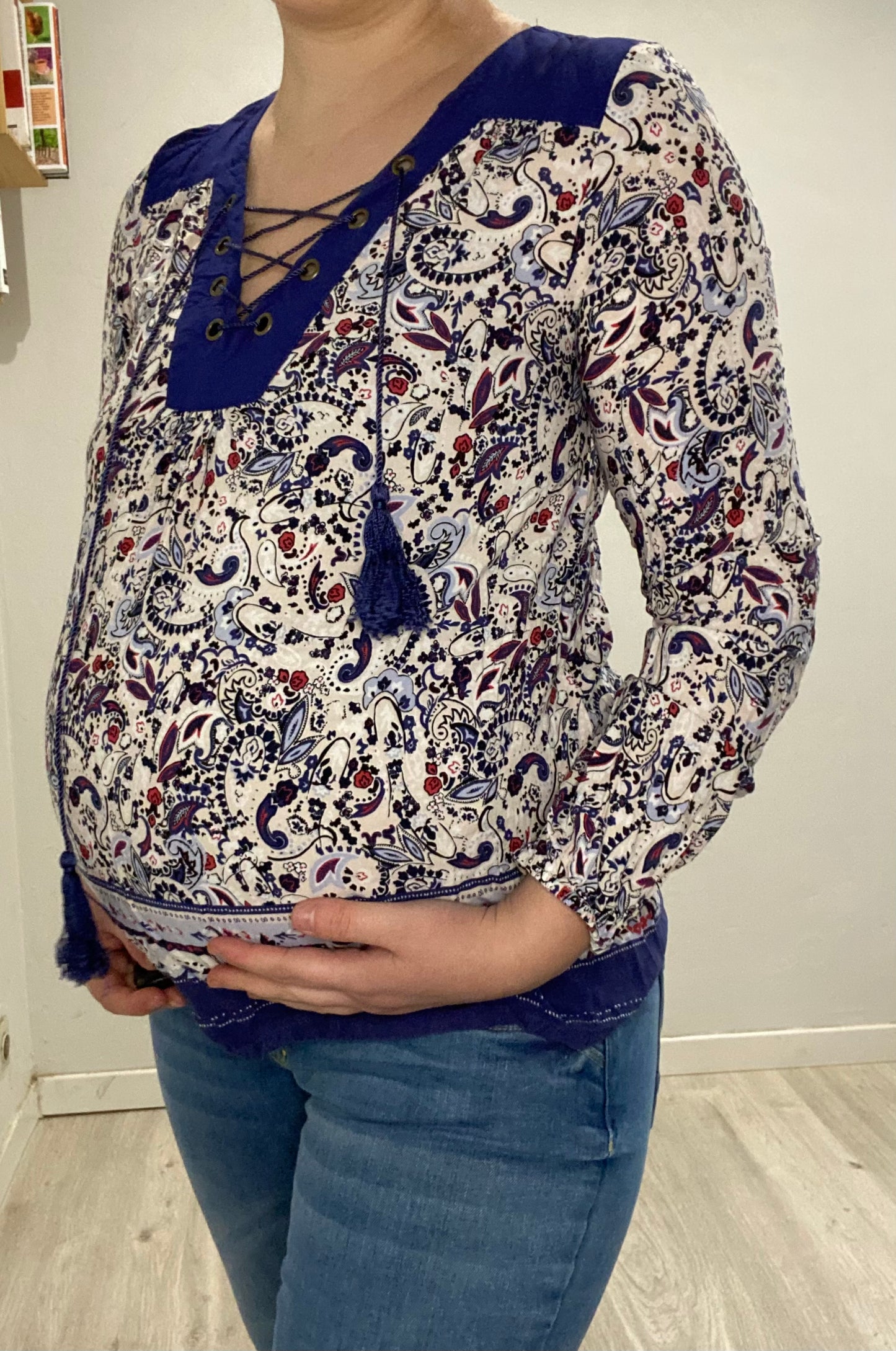 Blouse bleu 38