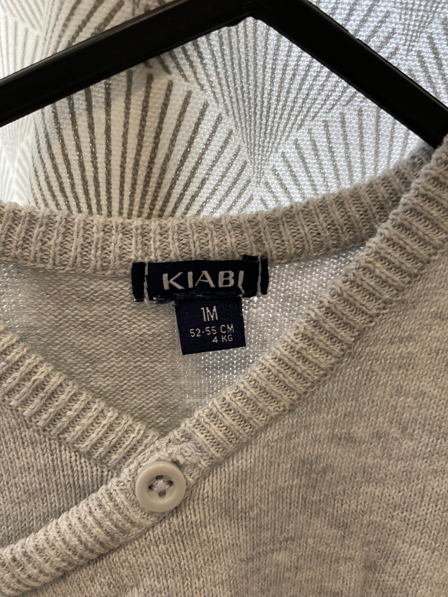 Brassière grise en maille – 1 mois – Kiabi