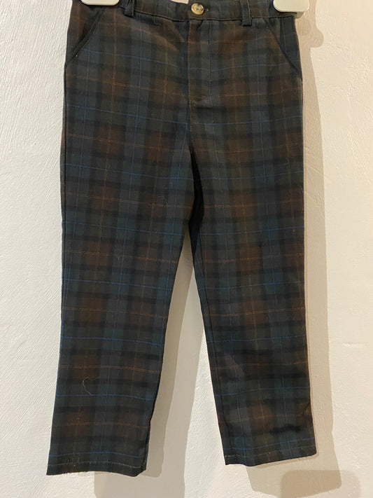 Pantalon cigarette à carreaux – 36 mois – Natalys