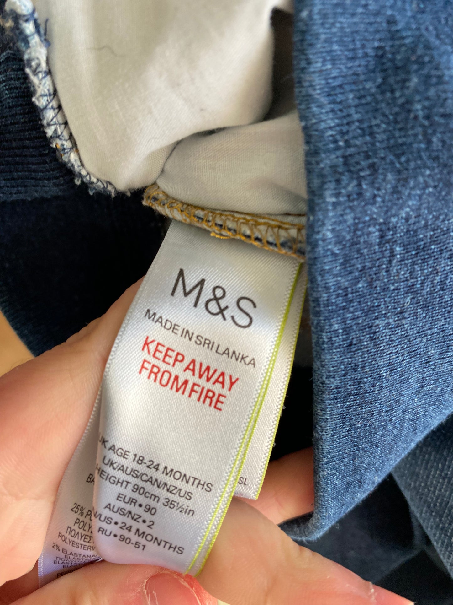 Jean slim brut – 18/24 mois – Marks & Spencer
