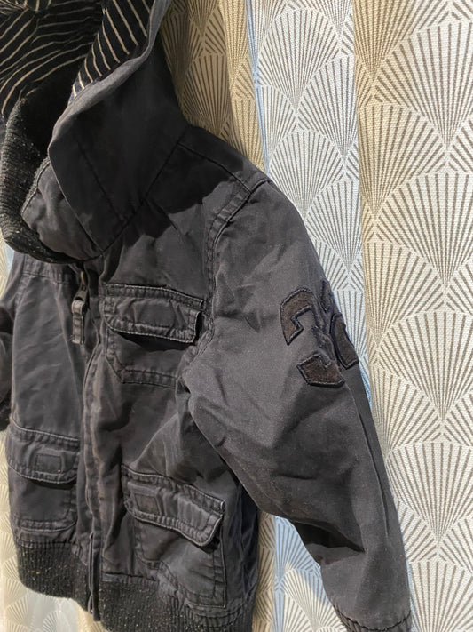 🖤 Veste légère gris anthracite – Bout’chou – 12 mois