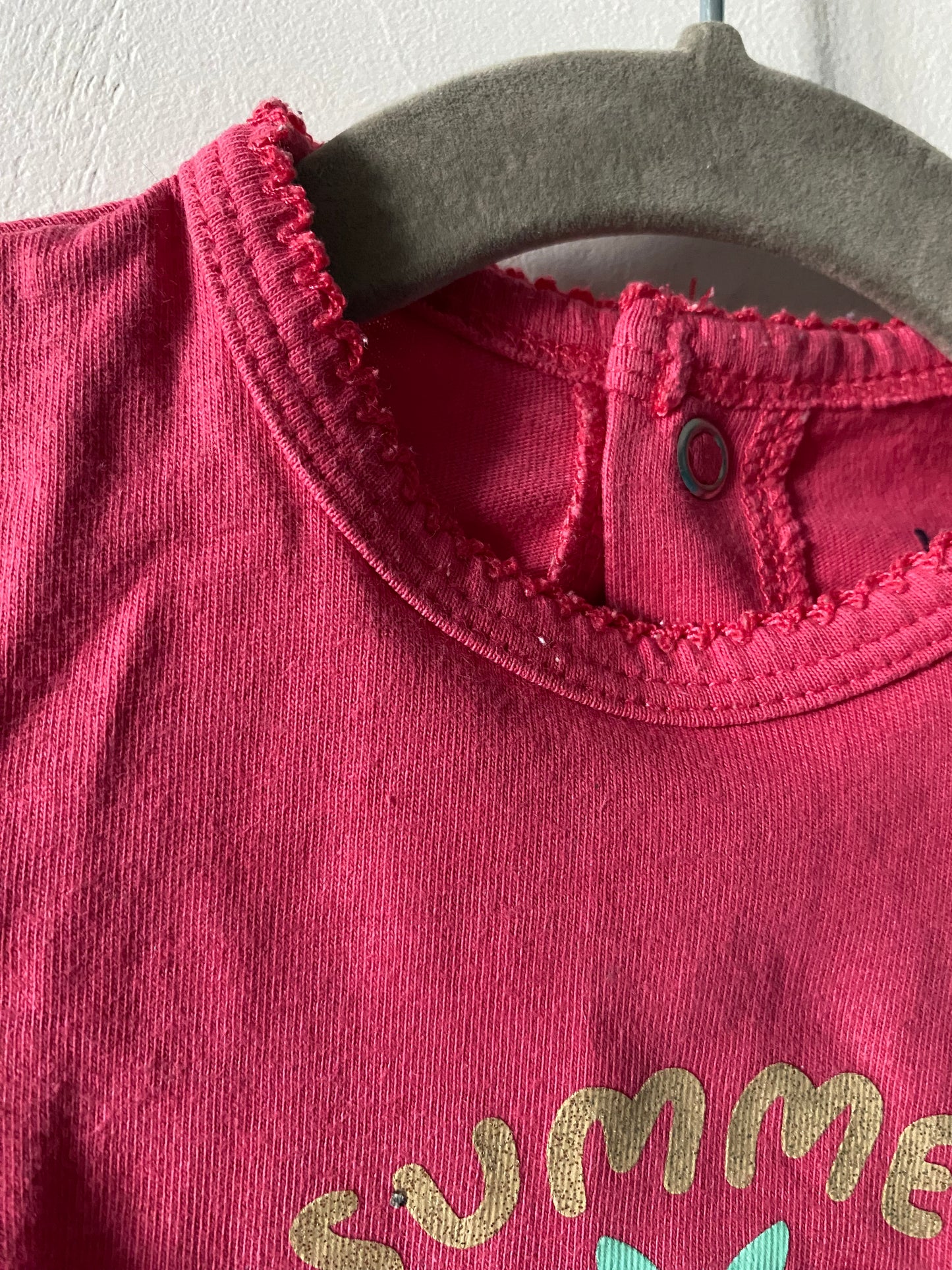 Pyjama dors-bien rose Kiabi "Summer" - 6 mois (63-69 cm)