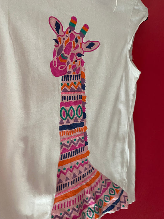 T shirt girafe 8 ans