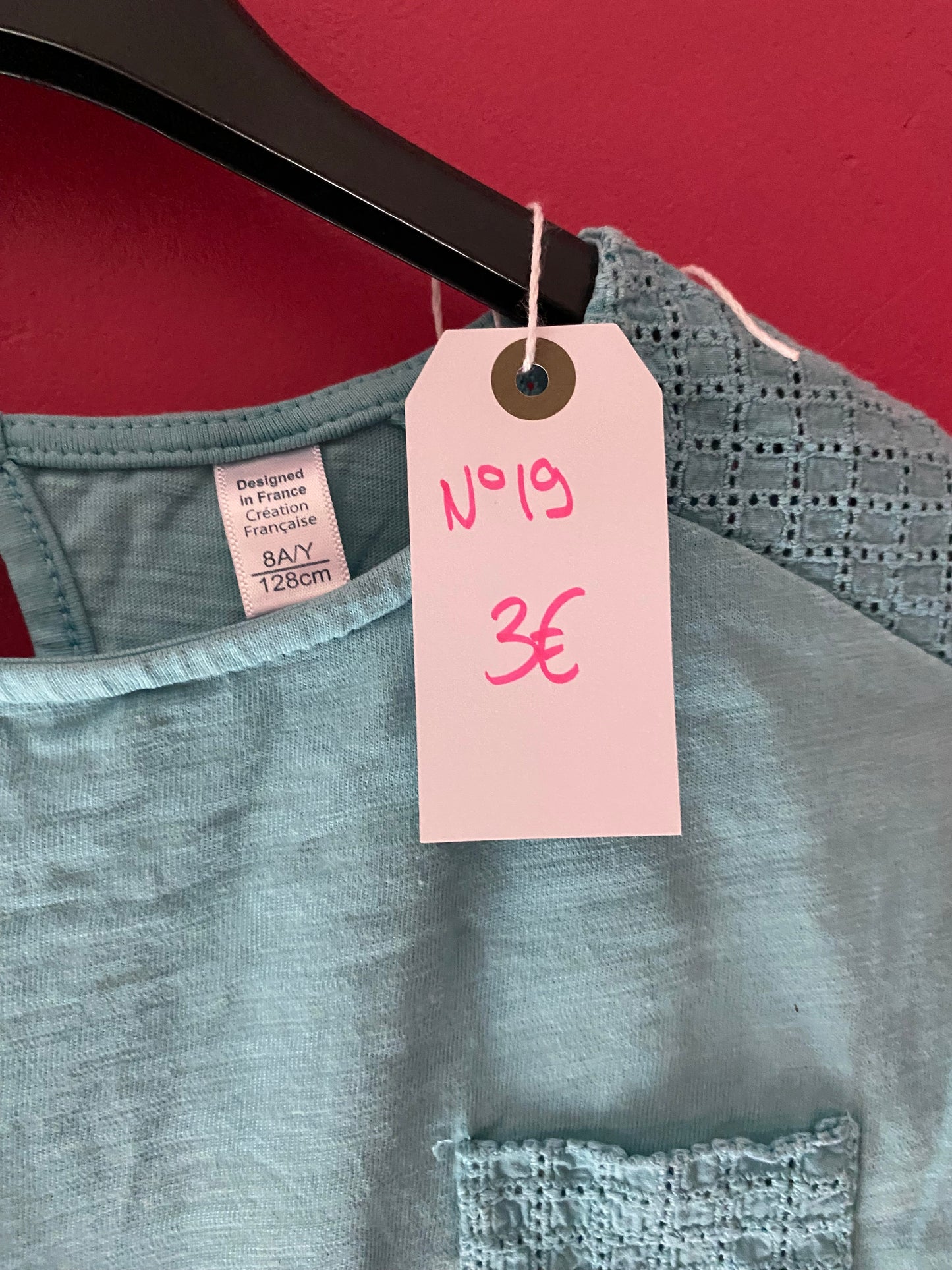 T shirt bleu 8 ans