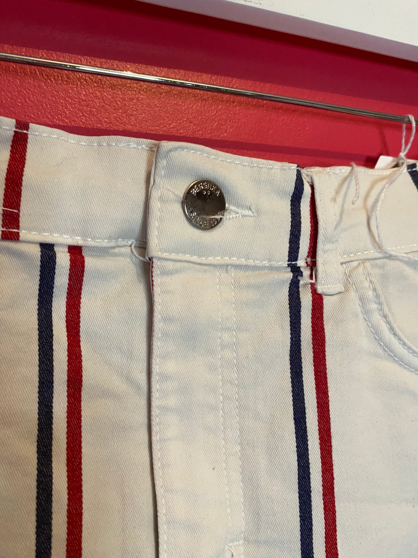 Mini jupe rayée BERSHKA - Taille M