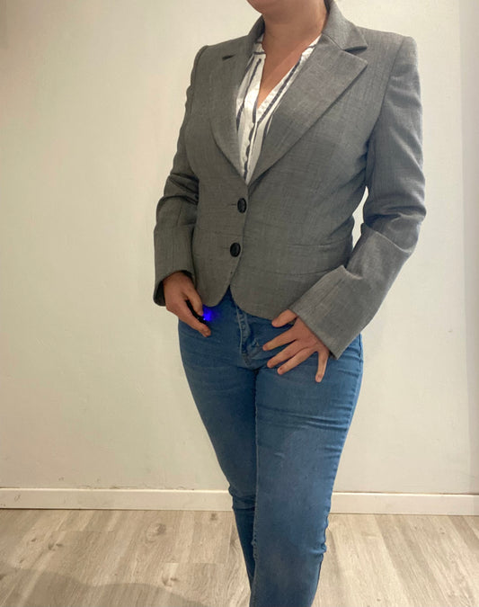 Blazer court gris