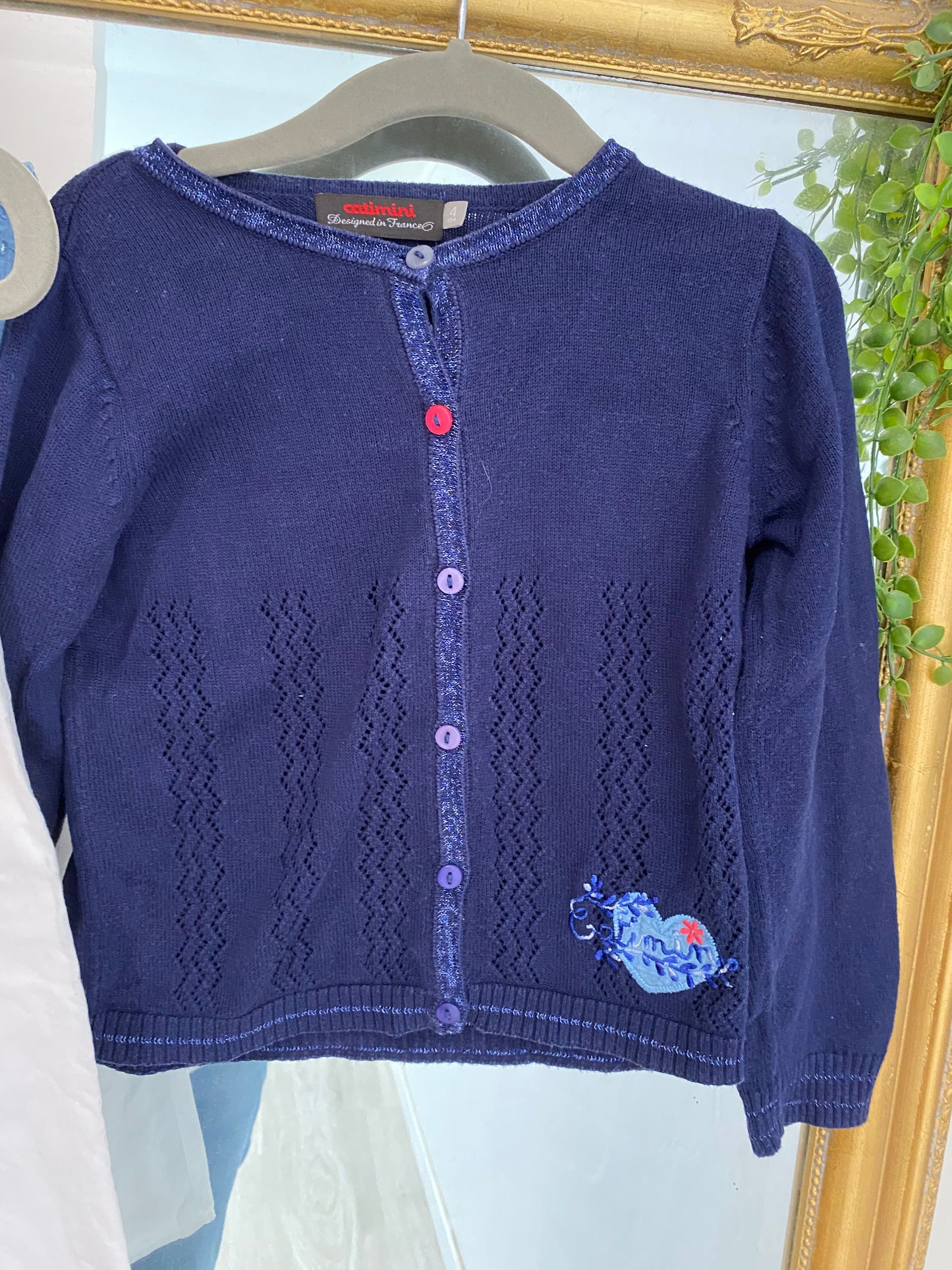 Ensemble bleu chat 3 ans
