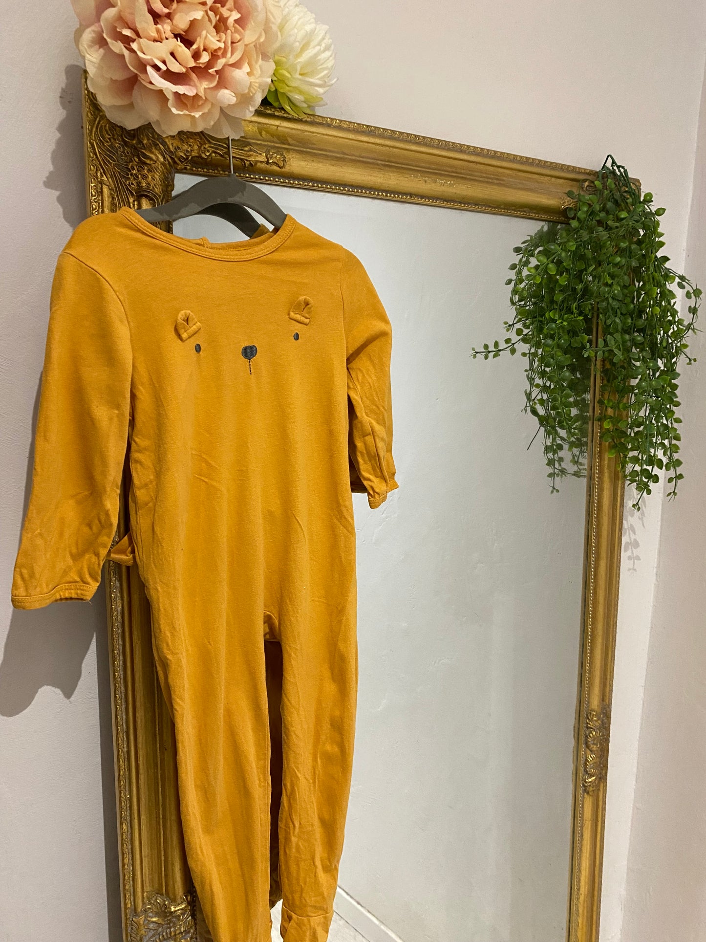 Pyjama coton moutarde 24 mois