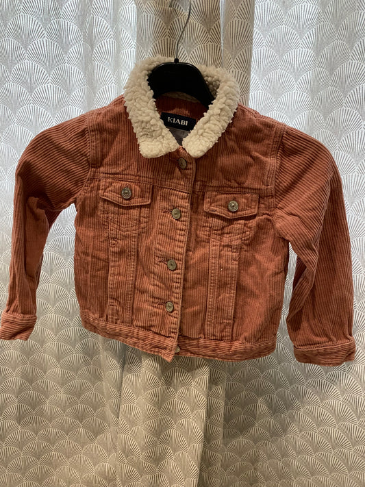 Veste en velours côtelé rose – 5 ans – Kiabi