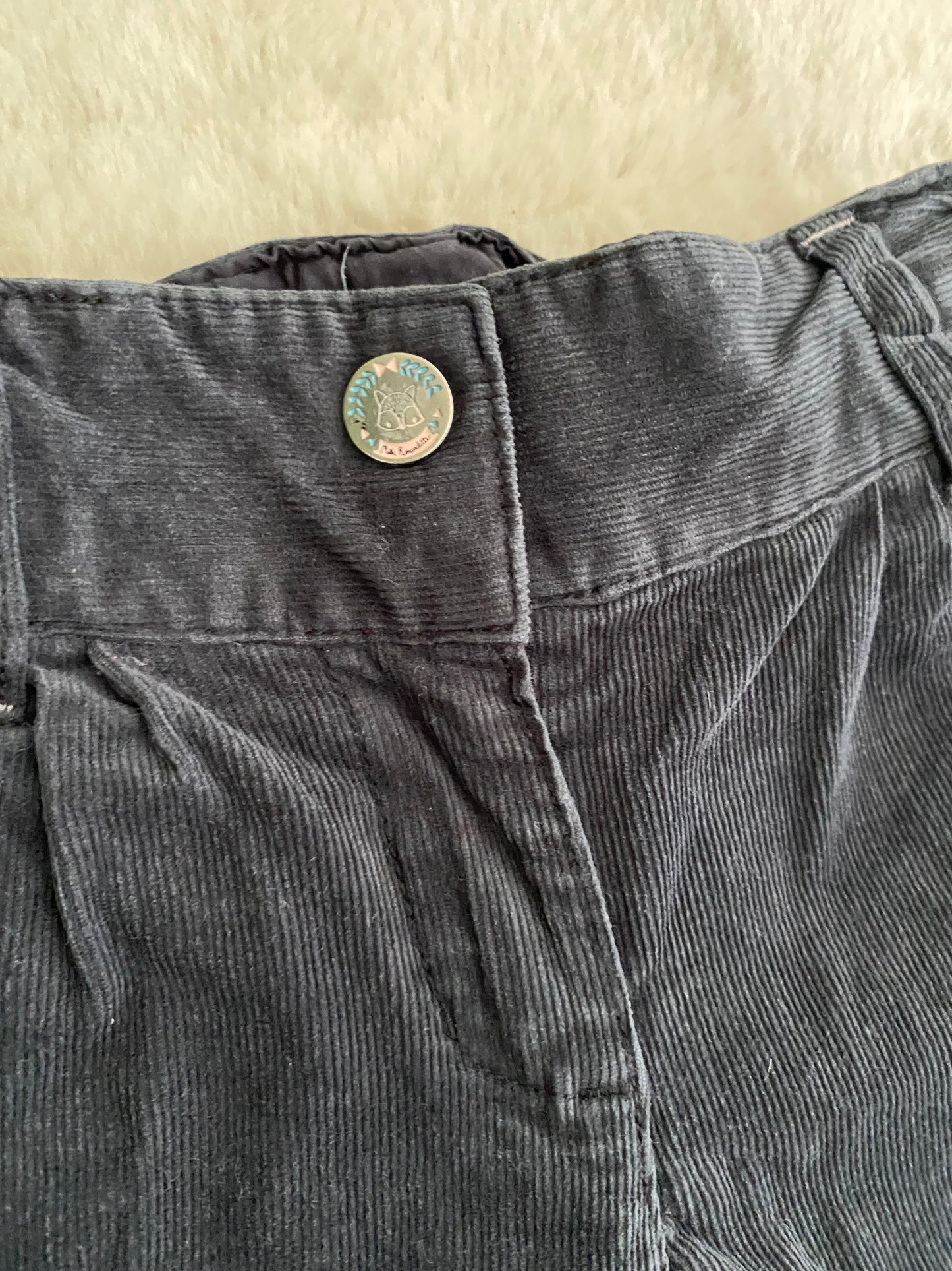 👖 Pantalon velours anthracite – Sergent Major – 5 ans