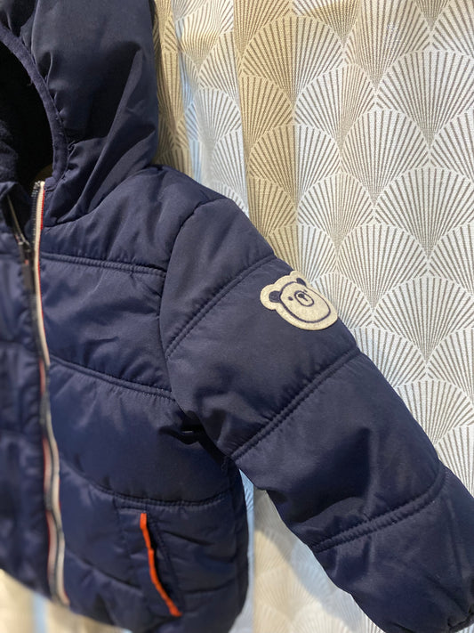 🌧️ Doudoune marine – Pat et Ripaton – 9 mois