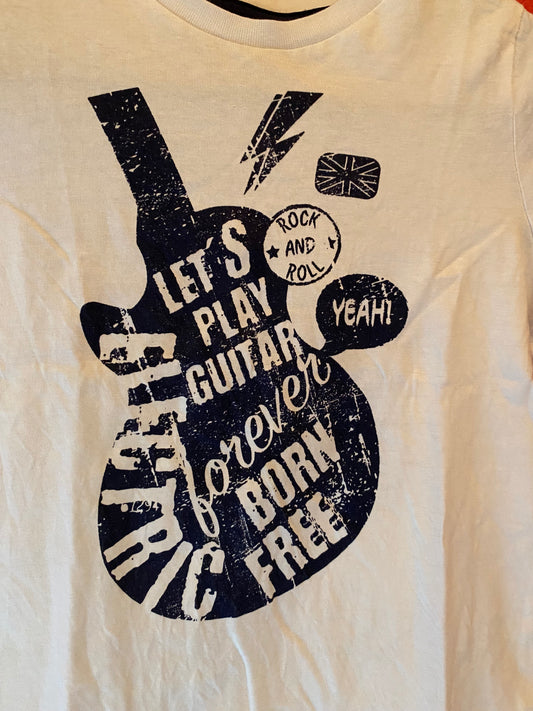 T-shirt blanc à manches courtes – Z – Taille 6ans