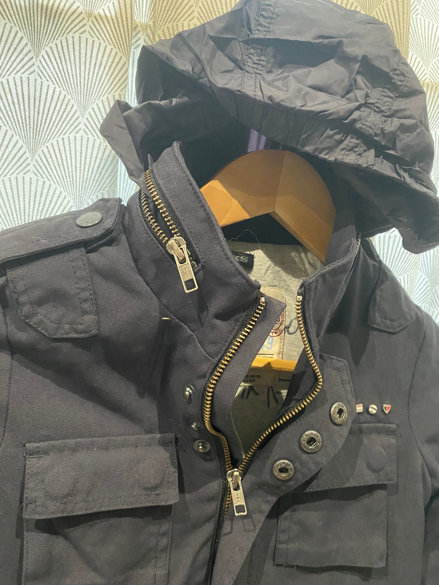 🖤 Veste gris anthracite mi-saison – IKKS – 6 ans