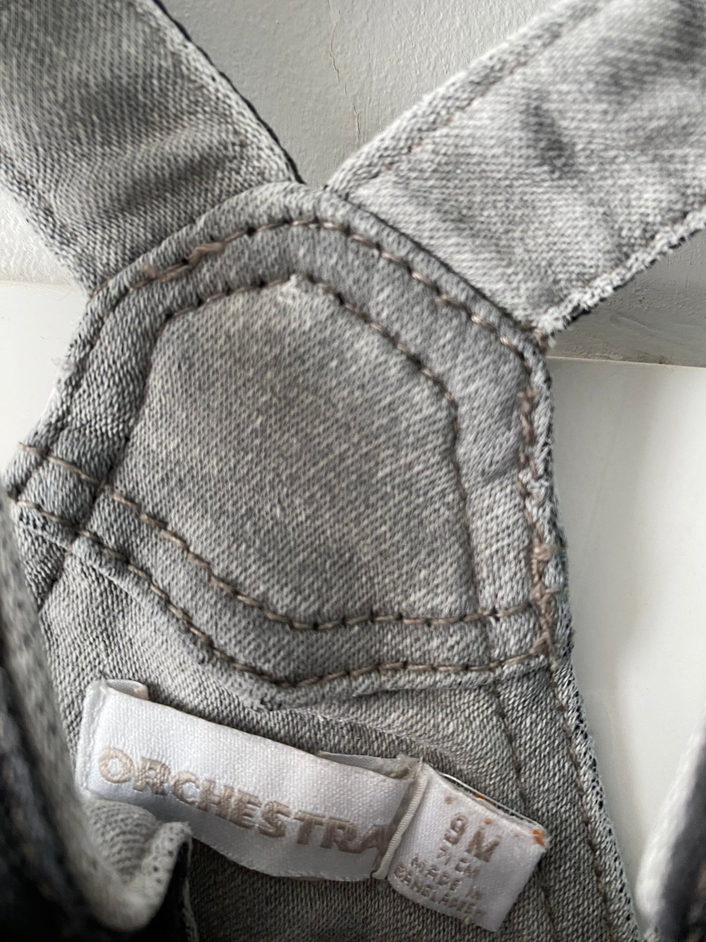 Salopette effet jean grise doublée polaire – 9 mois – Orchestra