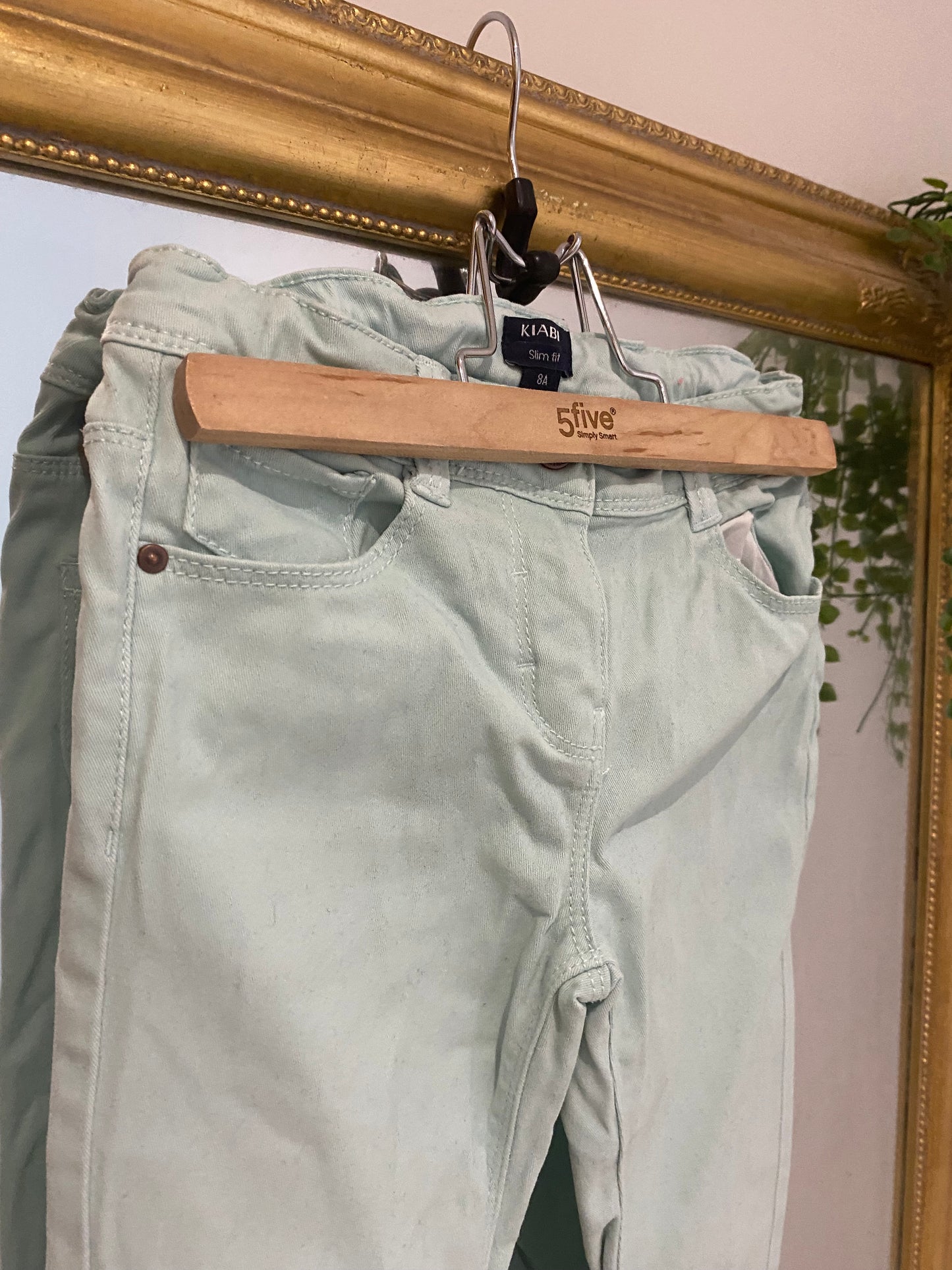 Pantalon turquoise 8 ans