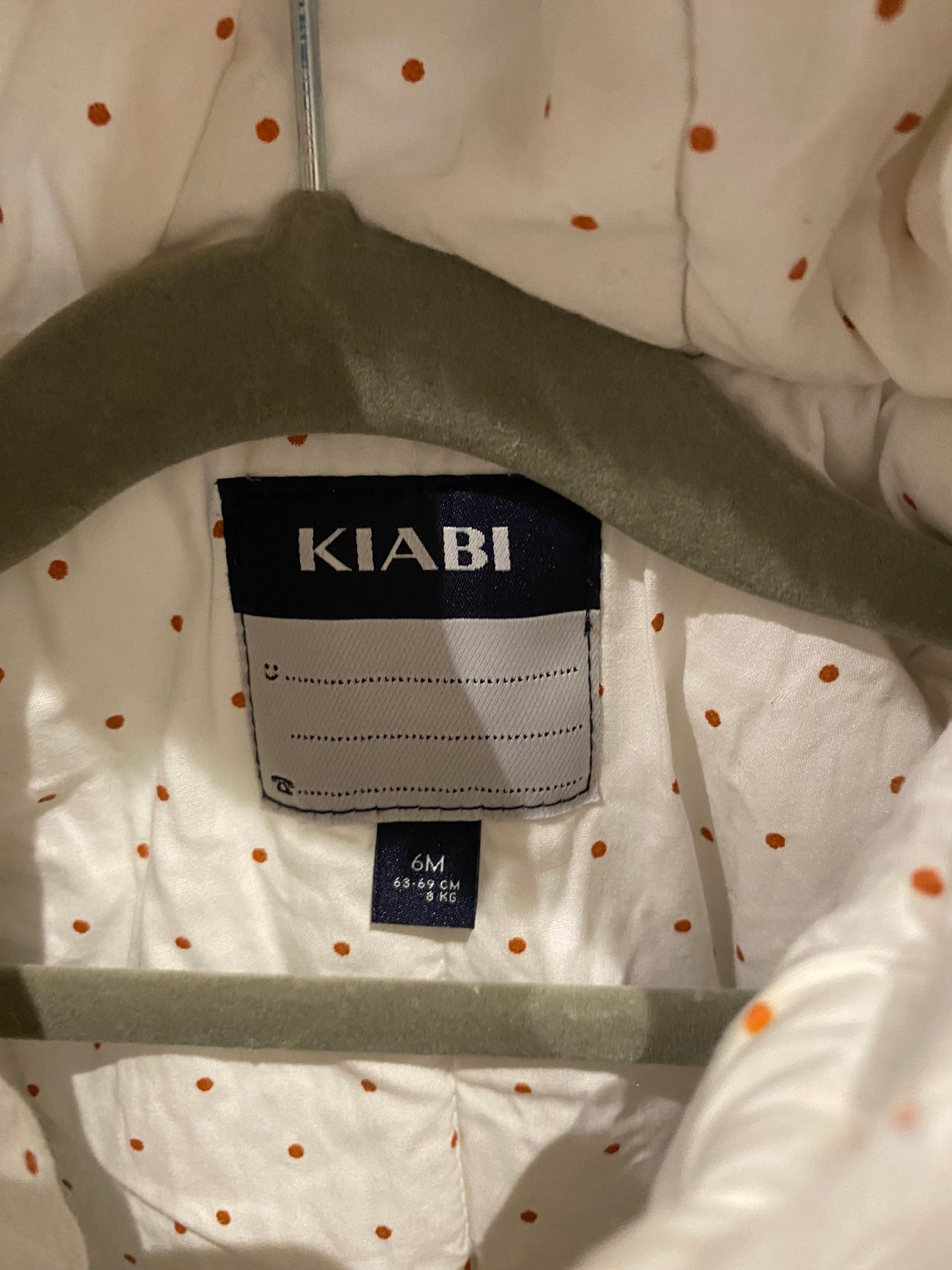 🤍 Manteau pilou crème – Kiabi – 6 mois