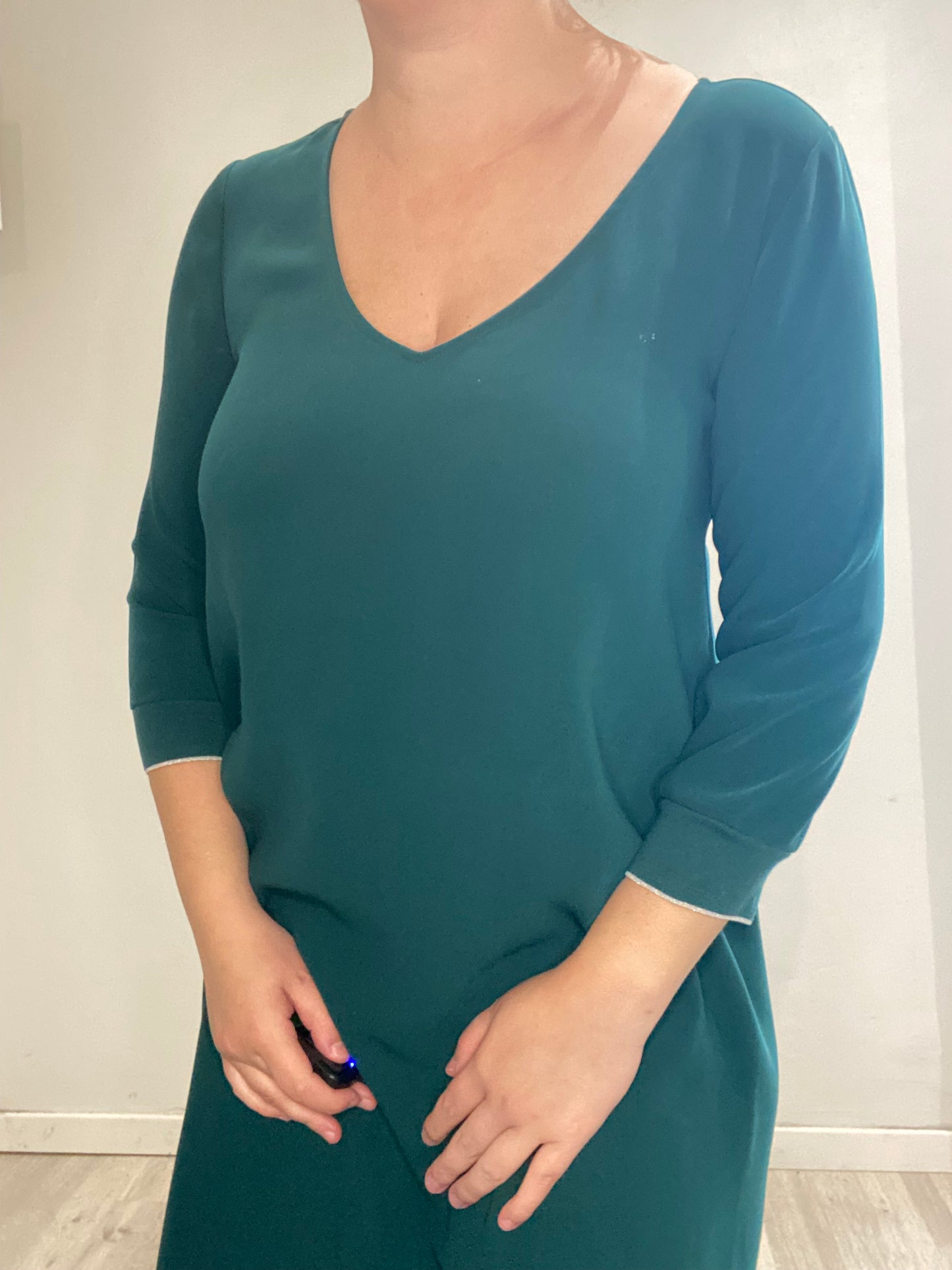 Robe verte droite