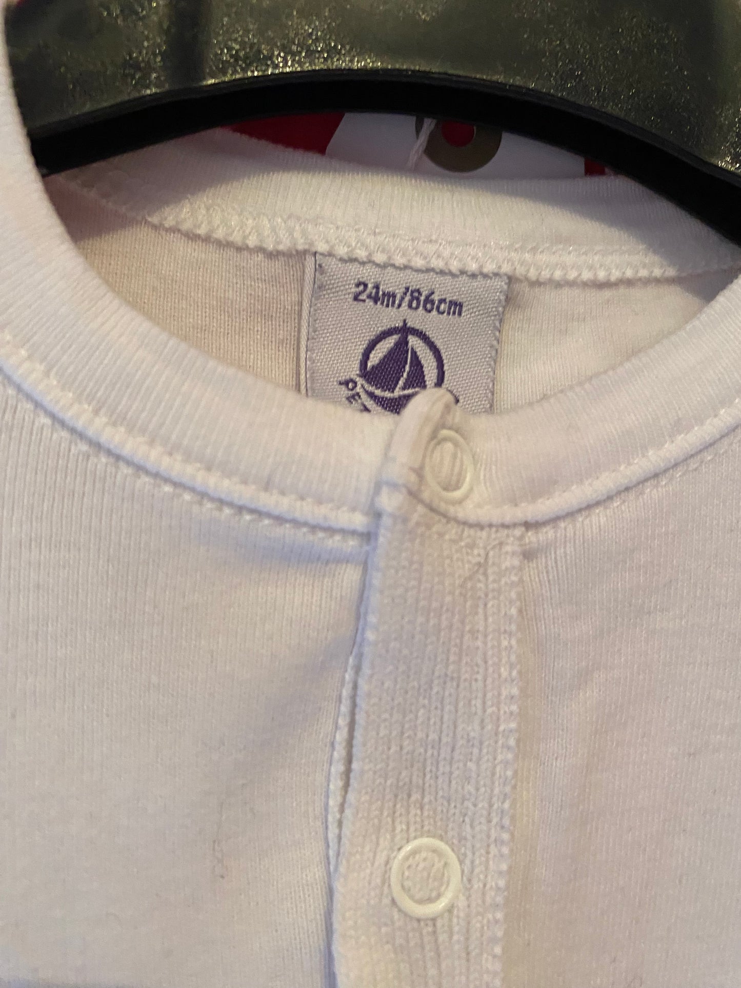 T-shirt blanc basique – Petit Bateau – 24 mois