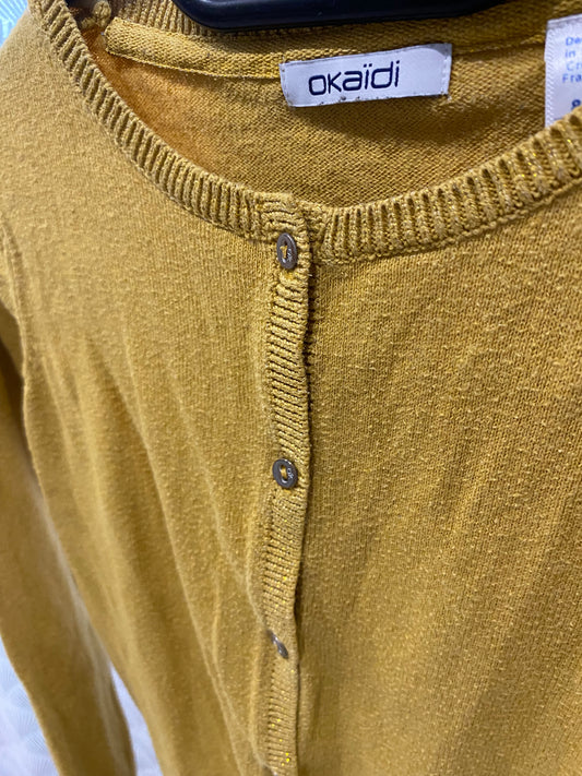 Gilet basique moutarde – 8 ans – Okaïdi