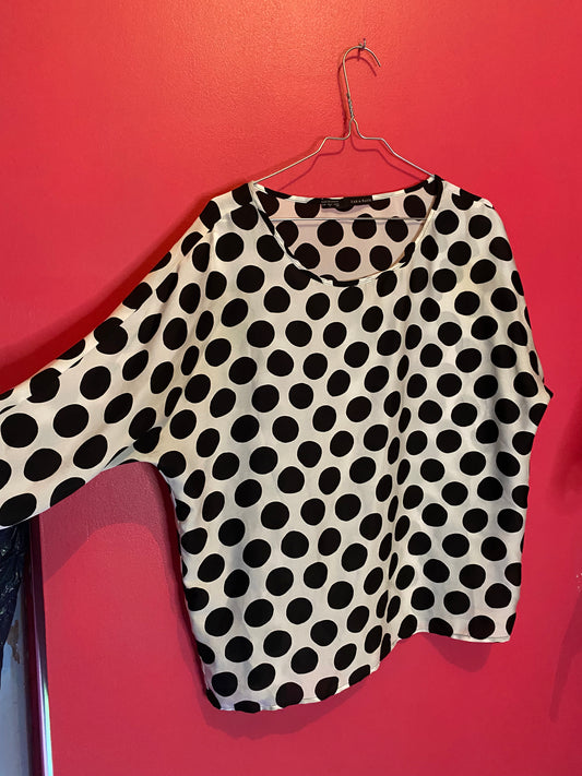 Blouse à pois Zara – Taille M