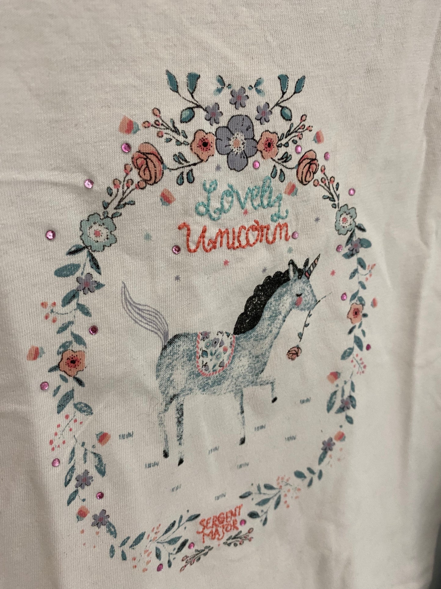 Ensemble bleu licorne 4 ans